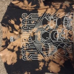 Unisex altered tie-dye Star Wars tee small
